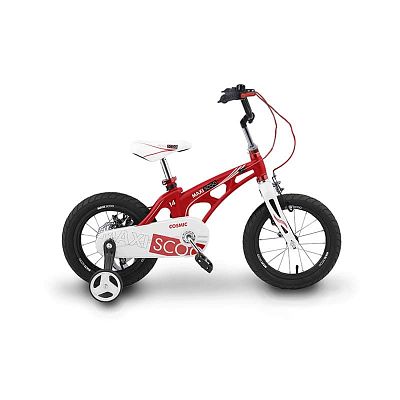 Велосипед детский Maxiscoo Cosmic Делюкс 14" XS 1 ск. красный перламутр  