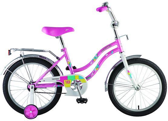 Велосипед детский Novatrack TETRIS 18" 10,5"  ск. розовый 181TETRIS.PN8 