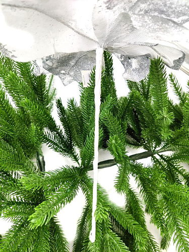 													Цветок серебро d 24 см Flo-12-7S фото 3