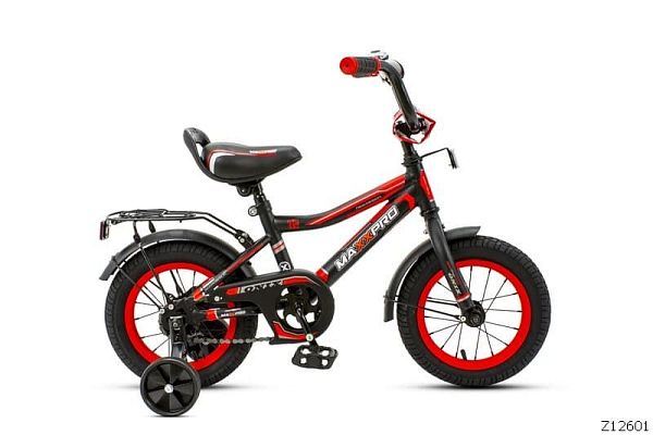 Велосипед детский MAXXPRO ONIX 12"  1 ск. матовый черно-красный ONIX-12-1 (19) 