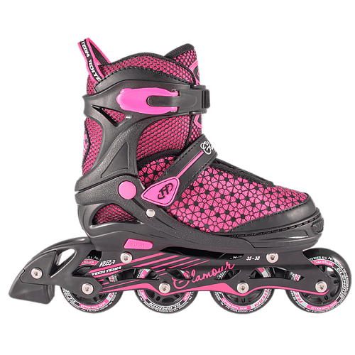 													Роликовые коньки Tech Team Glamour, 35-38 Black - Orange, , 00009779 фото 4