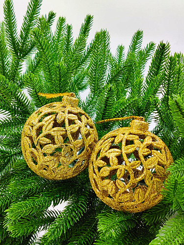 													Набор шаров 10 см 2 шт золотой 9920527