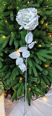 Цветок белый d  см 2016018W