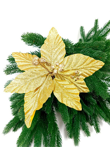 													Цветок золотой d 21 см Flo-33 фото 3