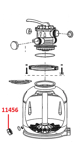 													Пробка сливного отверстия для песочных насосов-фильтров 11456 фото 2