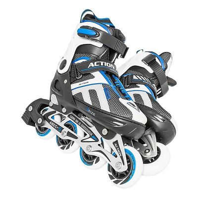 Роликовые коньки Action G195-H30247, 37 Black - Blue, , 00002177