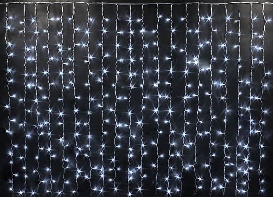 Светодиодный занавес штора 2х4 м 800 LED белый K130-66