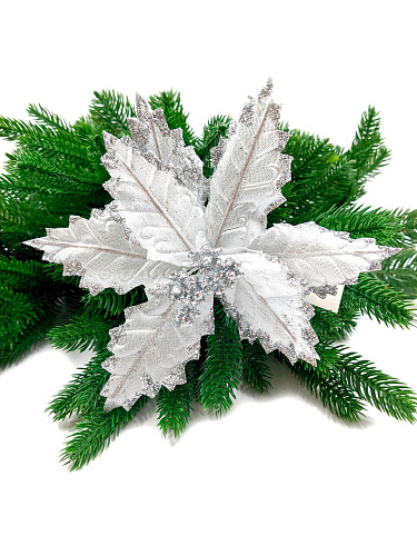 													Цветок серебристый d 21 см Al-9202-5s