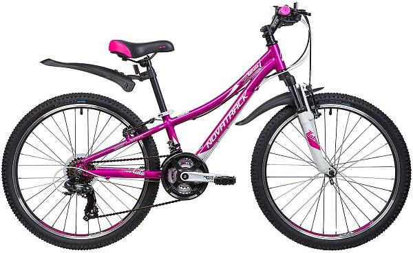 Велосипед горный Novatrack KATRINA 24" 12" фиолетовый 24AHV.KATRINA.12VL9 