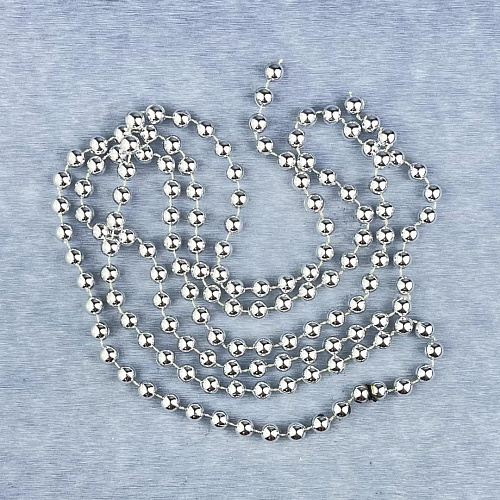 													Бусы серебристый 1.8 м см SML-3s-X