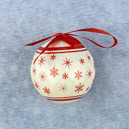 													Шар 8 см 1 шт белый 6240-3w