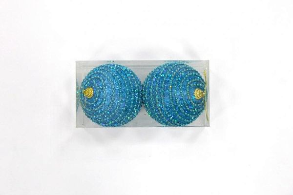 Набор шаров 10 см 2 шт голубой 9918098