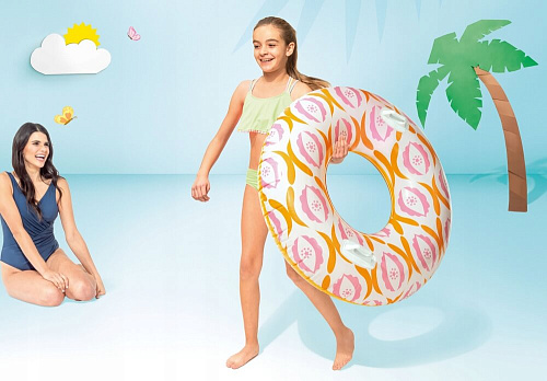 													Надувной круг INTEX Бесконечный с ручками 114 см   56269 фото 2