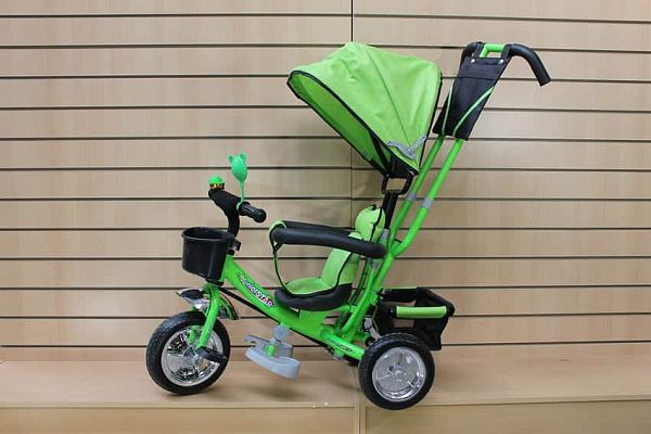 Велосипед трехколесный   зеленый JS16ET