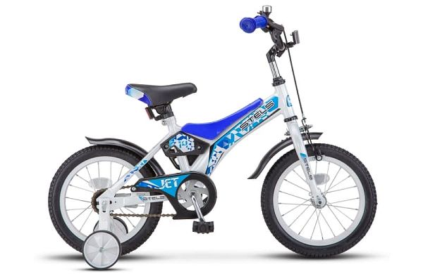Велосипед детский STELS JET 14" XS 1 ск. бело-синий LU077371 