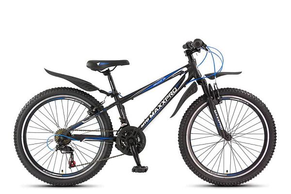 Велосипед горный MAXXPRO HELLCAT 24" 12" 21 ск. черно-сине-белый Y104-H36125 