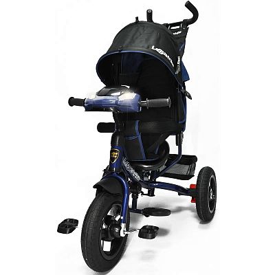 Детский трехколесный велосипед с ручкой LEXUS Trike 950M2-N1210AL-DBLUE-22 темно-синий (409)