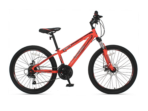 													Велосипед горный MAXXPRO STEELY 24 PRO 24" 12" 21 ск. оранжево-черный N2402-2 2021 фото 2