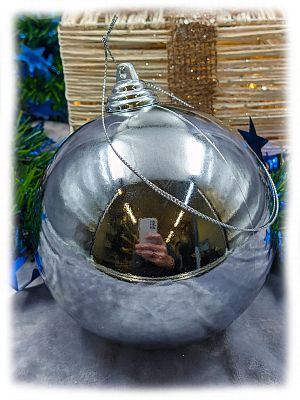 Шар 12 см 1 шт серый 120SP01-01GREY