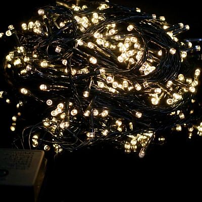 Уценка Светодиодная гирлянда нить 9 м м, белый теплый 100 LED, , провод , K130-20