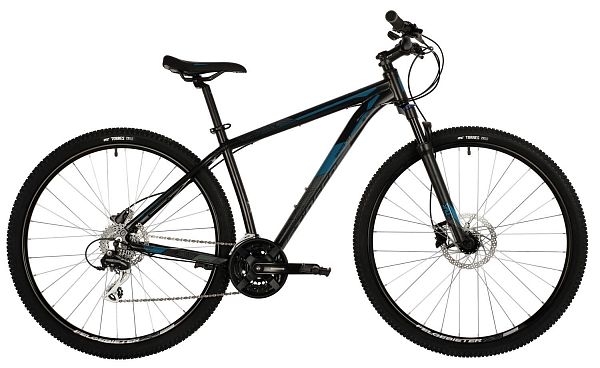 Велосипед горный Stinger Graphite Evo 29" 22" 24 ск. черный 29AHD.GRAPHEVO.22BK1 2021