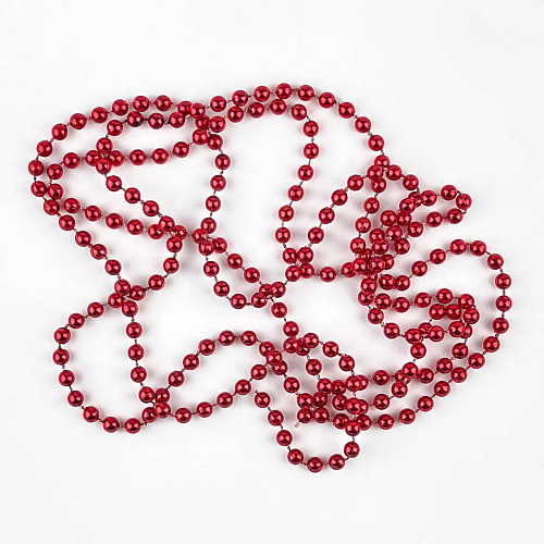 													Бусы красный 1.8 м см SML-3r-X