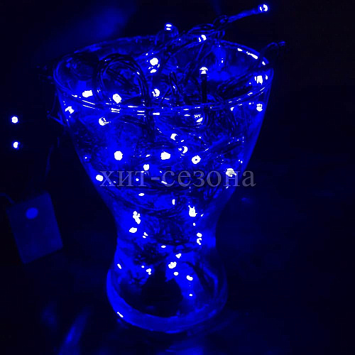 													 9 м м, синий 100 LED, , провод , 2018515