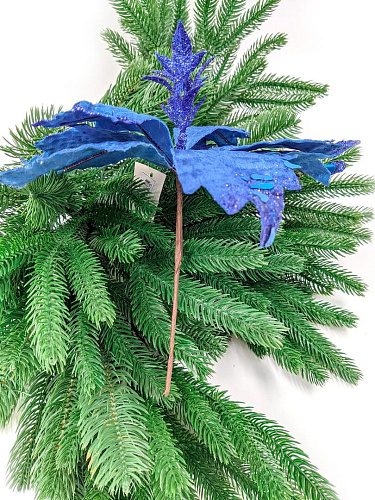 													Цветок синий d 23 см Flo-27 фото 2