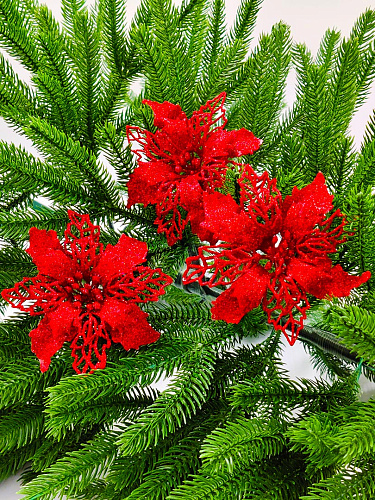 													Цветок красный d  см Al-спайка-3r