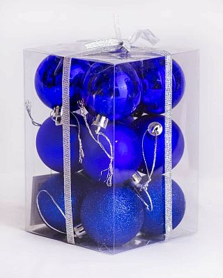 Набор шаров 5 см 12 шт синий 5012ABC/B