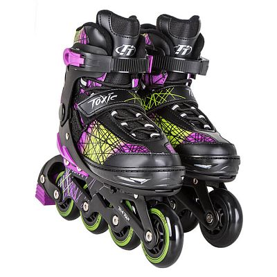 Роликовые коньки Tech Team Toxic, 31-34 (S) фиолетовый, , 087297