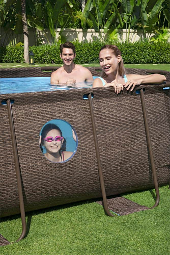 													Бассейн каркасный Ротанг 488х305х107 см, арт. 56946 фото 4