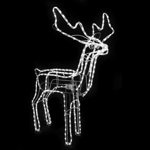 													Светодиодная фигура Олень белый  см дюралайт K130-232