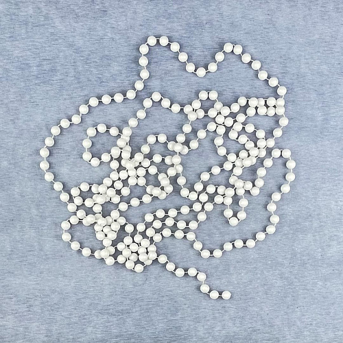 													Бусы белый 3 м см SML-19beads-X