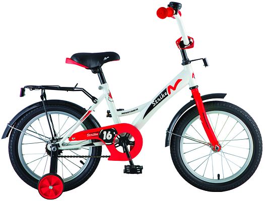 Велосипед детский Novatrack STRIKE 18" 10,5"  ск. бело-красный 183STRIKE.WTR8 