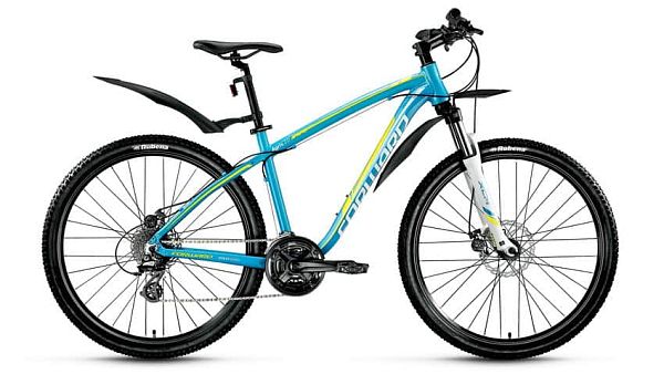 Велосипед горный FORWARD Agris 2.0 27,5" disc (2015) 27.5" 15" 24 ск. синий глянцевый FORWARD Agris 