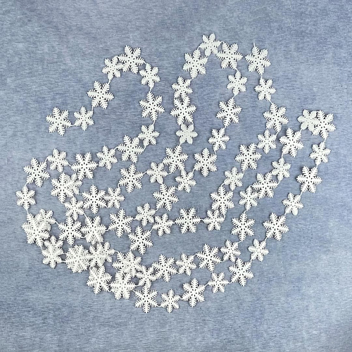 													Бусы белый 3 м см SML-19snowflake m-X