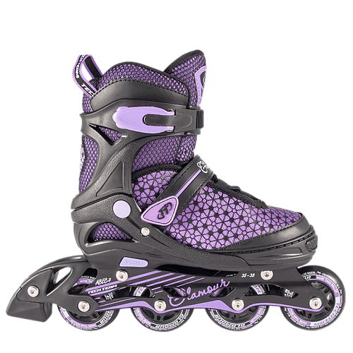 													Роликовые коньки Tech Team Glamour, 35-38 Black - Orange, , 00009779 фото 3