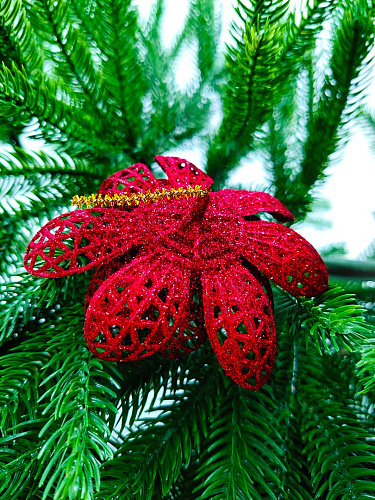 													Цветок красный d  см Allotos9r фото 3