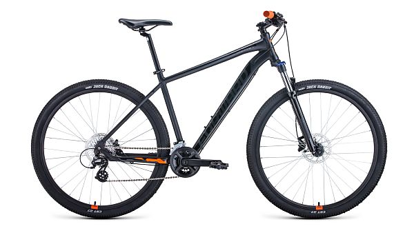 Велосипед горный FORWARD APACHE 29 X 29" 17" 16 (2x8) ск. черный матовый/черный 1BKW1M39D002 