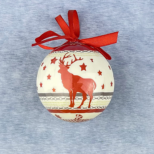 													Шар 8 см 1 шт белый 6240-2w