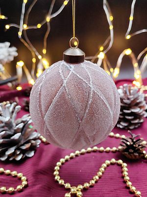 Шар орхидея 10 см, стекло Merry Green MG24192