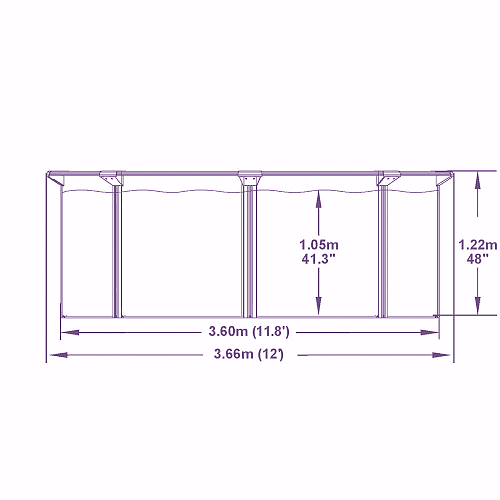 													Бассейн стальной Hydrium Pool Set 360х120 см, арт.  фото 4