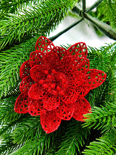 													Цветок красный d  см Allotos9r фото 2