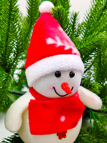 													Снеговик 14 см красный 27010-1R1