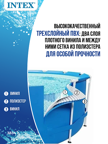 													Бассейн каркасный Intex Metal frame 305x76 см, арт. 28200 фото 5