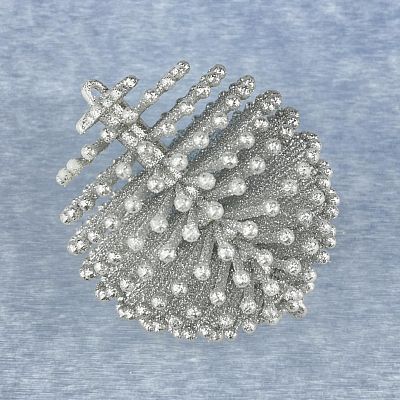 Набор шаров 10 см 1 шт серебряный BW17192-1001/S