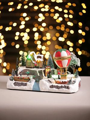 Новогодняя композиция  39х23х24 см MG0627-03