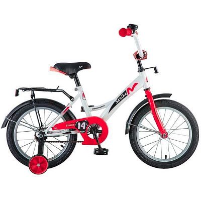 Велосипед детский Novatrack STRIKE 14" 9" 1 ск. бело-красный 143STRIKE.WTR8 