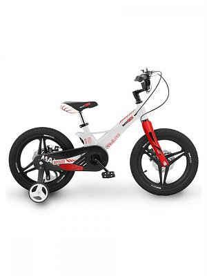 Велосипед детский Maxiscoo Space Делюкс 18" 10,5"  ск. белый матовый  